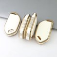 thumbnail image 3 of Key Fob Cover Compatible with Kia Telluride/Sorento/K4/K5/K8/Carnival/EV3/EV5/EV6/EV9 2022-2026 TPU 7 Button Keychain Case Holder Protector,9 Button White, 3 of 8