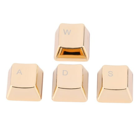 Zinc Alloy W A S D Mechanical Gaming Keycap 4 Key Caps Keyset For Professional Gamer Gaming Keyboards