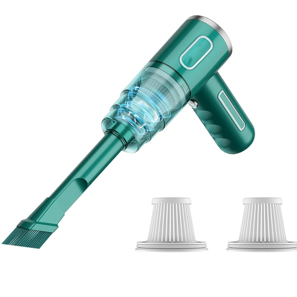 Aspirador Coche Inalámbrico Super Power Portable Dust Catcher Limpieza (Verde)