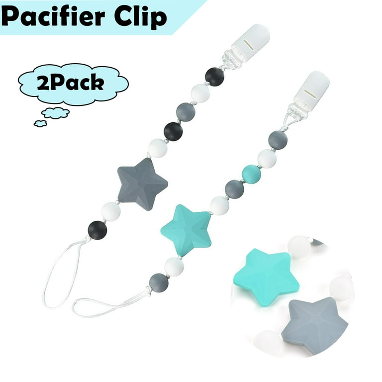 Chewbeads Baby Pacifier Clip
