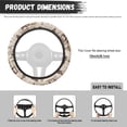 thumbnail image 7 of Yuyamidu Cowboy Steering Wheel Cover Winter Wheel Wrap Protector Accessories for Auto Car Sedan Sweat Absorption, Warm Fluffy Car Steering Wheel Case, 7 of 7