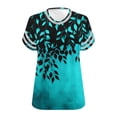 thumbnail image 6 of Enjoytime Tops for Women Trendy Printed V-Neck Short Sleeve Tunic Tops Summer Beach Casual Loose Plus Size Shirts, 6 of 6