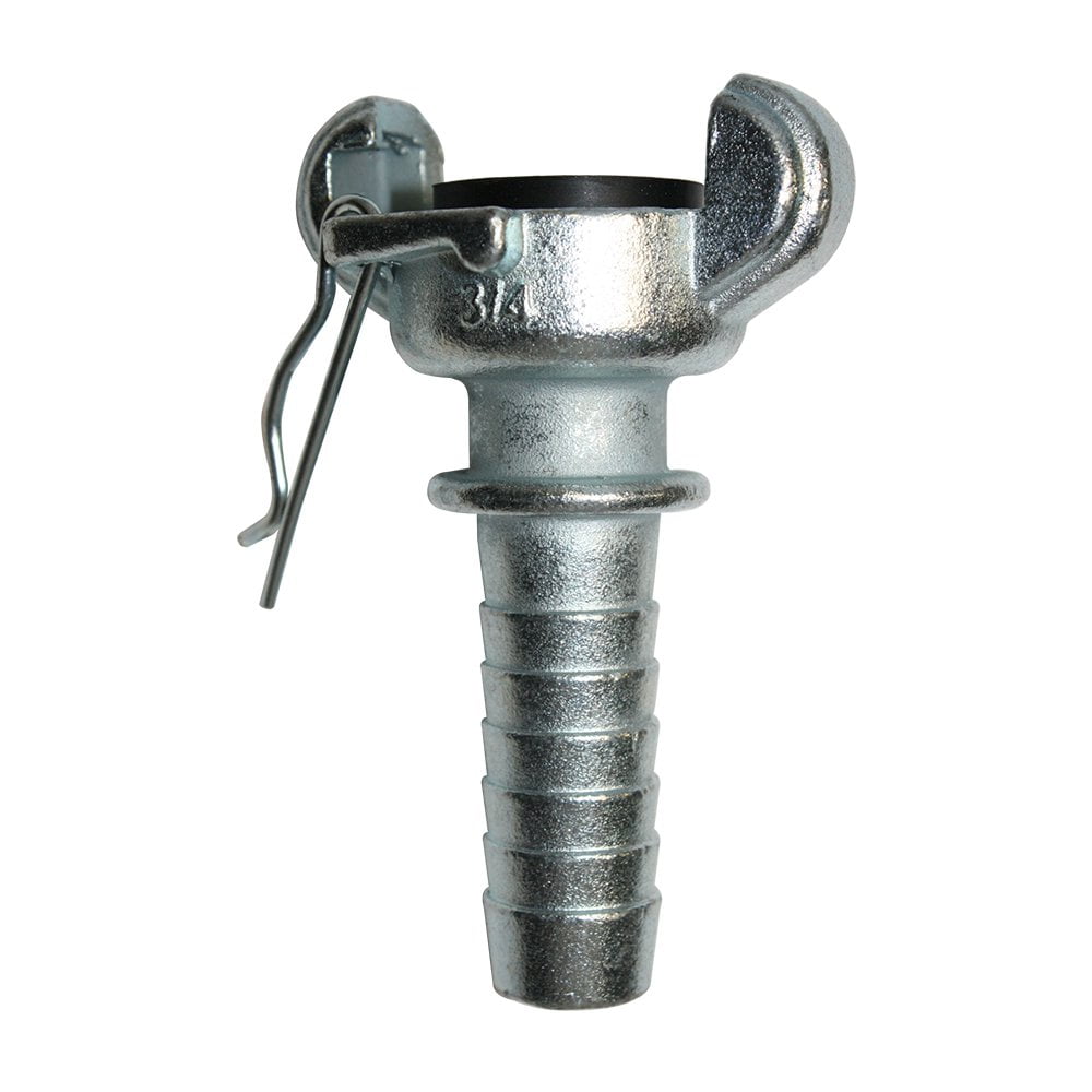 Interstate Pneumatics CU-853 3/4 Inch Straight Through Hose Barb Jack Hammer Coupler