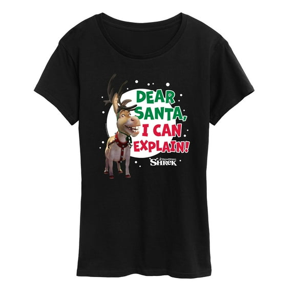 Shrek - Dear Santa I Can Explain - Women's Short Sleeve Graphic T-Shirt