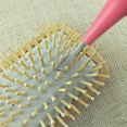 thumbnail image 1 of Mini Pink Hair Straightener Brush Hair straightener Cleaner Cleaning Embedded Plastic Hair Cleaner Remover Tool, 1 of 7
