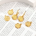 thumbnail image 5 of [Clearance] Alphabet Earrings for Women Gold Plated Half-Round Carved Drop Initial I Earrings for Granddaughter Sister Friends Birthday Christmas Clearance Jewelry Gift On Sale, 5 of 8