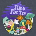 thumbnail image 2 of Women's Alice in Wonderland Mad Hatter Time for Tea Racerback Tank Top Navy Blue Heather X Large, 2 of 4
