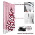 thumbnail image 6 of Pink Christmas Blackout Curtains for Bedroom/Living Room, Pinch Pleated Black Out Curtains, Winter Snowman Xmas Pine Tree Snowy Room Darkening Window Drapes with Hooks 2 Panels, 39"x70", 6 of 8