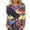 H-Multicolor, variant on Womens 4th of July Shirts Memorial Day Blouse for Women Fourth of July T Shirt Womens American Flag Tops Patriotic Tee Printed Round Neck Three Quarter Sleeve 3/4 Sleeve T-Shirt Loose Top