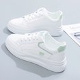 thumbnail image 1 of Zapatos blancos para mujer, zapatillas deportivas casuales de suela gruesa de primavera, de moda, combinables, para estudiantes de nicho, 1 of 5