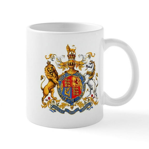 CafePress - Royal Coat Of Arms Mug - 11 oz Ceramic Mug - Novelty Coffee Tea Cup
