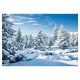 thumbnail image 1 of 210X150Cm Winter Snow Background Cloth Snowflake Christmas Tree Glitter White Photography Backdrops, E, 1 of 8