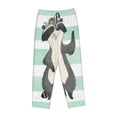 thumbnail image 4 of Xecao Cute Raccoon Women's Straight Lounge Pajama Pants: The Epitome of Relaxed Sleepwear, 4 of 9