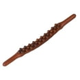 thumbnail image 3 of Wooden Gua Sha Scraping Massage Tool, Handheld, Length 58cm ,Professional Wood Guasha Tool Wood Guasha Scraping Rod for Body Arms Shoulder dark brown 28 beads, 3 of 10