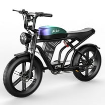 2200W Peak Electric Bike for Adults-F30, 20"4.0 Fat Tire Ebike, 7-Speed 48V 20Ah Cargo Ebike,All-Terrain Off-Road Electric Mountain Bicycle，Full Suspension /Disc Brake UL2849, Free Riding Bag,440Lbs