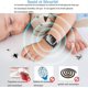 thumbnail image 5 of Mosquito Repellent Bracelets, Body Temperature Display (Black) and USB Rechargeable Waterproof Ultrasonic Mosquito Repellent Watch for Adults and Chil, 5 of 5