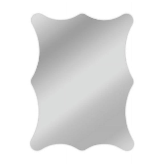 Chloe Lighting CH7M011SV32-VRT 33 in. Reflection Verical & Horizontal Hanging Round Shaped Frameless Wall Mirror