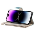 thumbnail image 4 of Funda cartera GANGXUN para iPhone 14 Pro Max , cuero PU con tarjetero, cremallera, correa de mano, soporte y protección 702°, 4 of 6