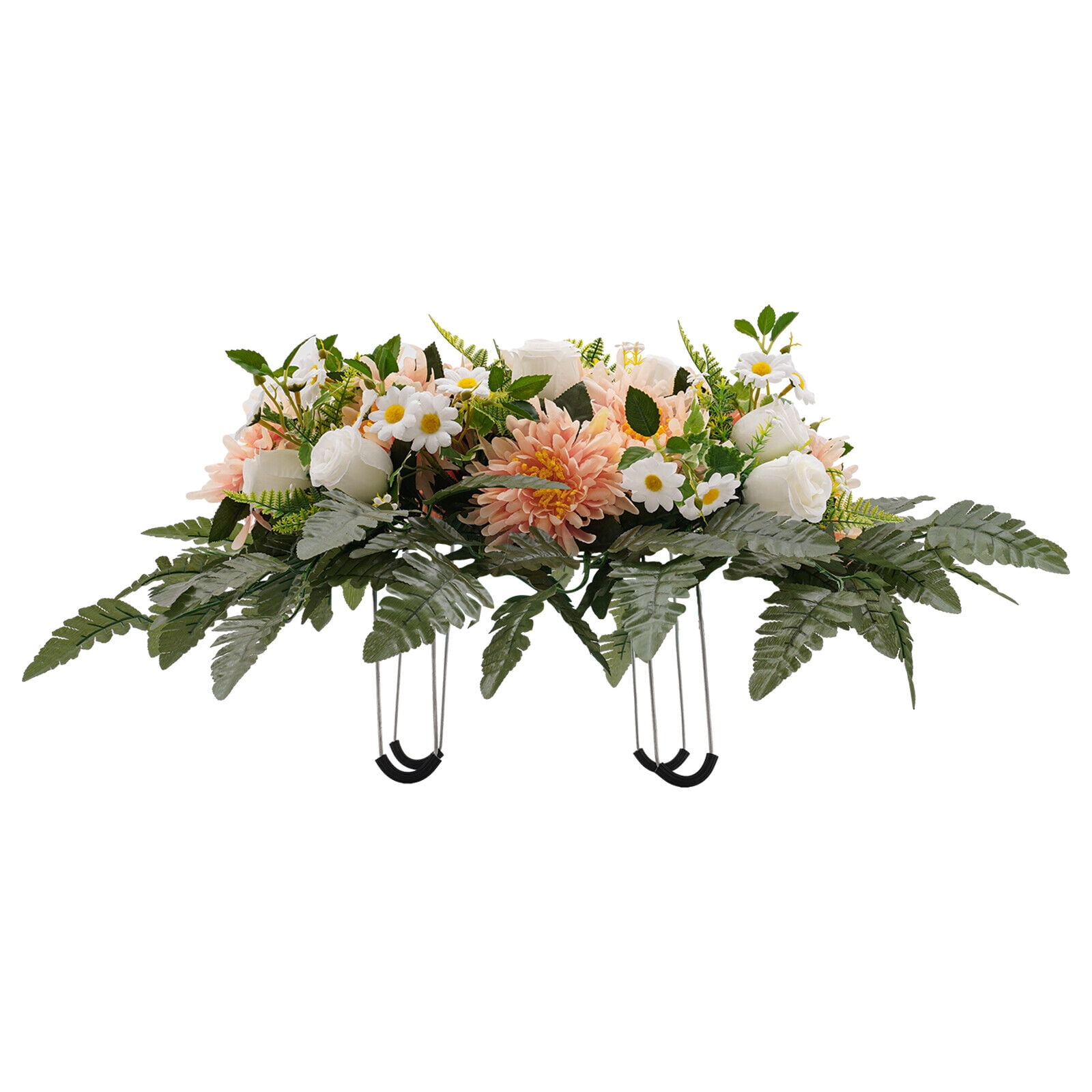 Artificial Grave Flowers, Realistic, Outdoor Grave Decorations for Headstone