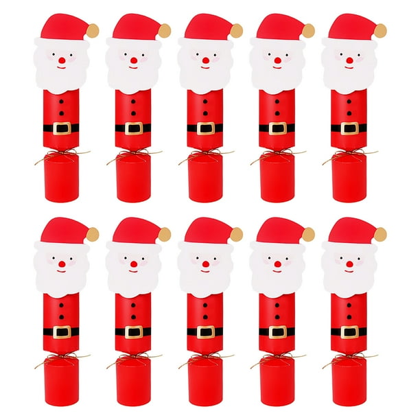 Caja de regalo de Navidad de 10 piezas Conjunto de forma creativa Paquete de regalo de dulces de Navidad exquisito Wmkox8yii fhajkh3984