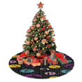 thumbnail image 4 of Falda para árbol de Navidad de Pesadilla antes de Navidad, suave y divertida, decoración navideña de granja con cuello para árbol de Navidad de 36", 4 of 4