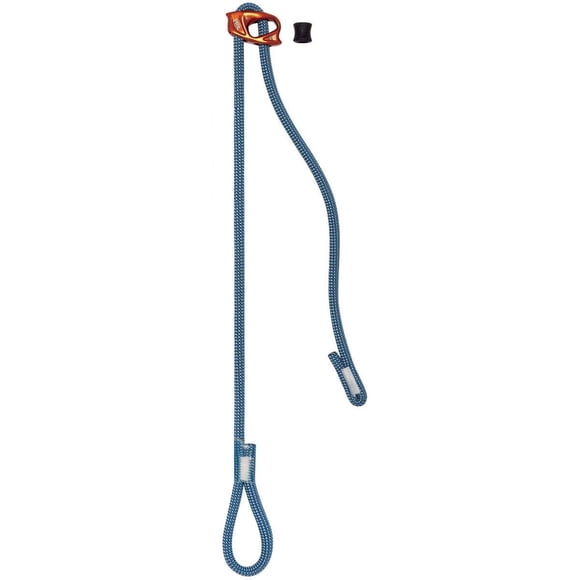 Petzl, Connect Adjust Lanyard Blue, Adjustable Single Lanyard for Climbing and Mountaineering