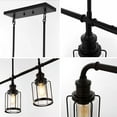 thumbnail image 6 of JONATHAN Y Abbott 34" 4-Light Farmhouse Industrial Iron/Glass Linear LED Pendant, Oil Rubbed Bronze/Clear, 6 of 12