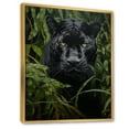 thumbnail image 2 of Designart "Panther form Of The Jungle" Animals Floater Framed Canvas Wall Art, 2 of 7