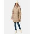 thumbnail image 6 of Marikoo Women's Thigh-Length Quilted Winter Coat with Hood - Karumikoo XVI, 6 of 9