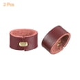 thumbnail image 3 of 2Pack Leather Belt Loop Keepers 7.5cm Girth Belt Strap Ring Buckle (Brown), 3 of 6