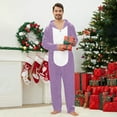 thumbnail image 4 of qolati Family Christmas Onesie Adults Christmas Pajamas Jumpsuit Xmas Ears Hoodies Rompers Flannel Matching Sleepwear Hooded Warm Loungewear, 4 of 5