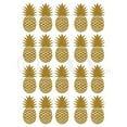 thumbnail image 4 of Pineapples Set of 20 Wall Pattern Decal Vinyl Stickers Pineapple Decals Size: 7.5"H x 4"L each - Color: Metallic Gold, 4 of 4