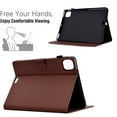 thumbnail image 2 of Case for iPad Pro 11 2024, Carbon Fiber Texture PU Leather Multi-Angle Viewing Stand Shockproof Flip Case with Card Slots Magnetic Clasp, for iPad Pro 11 2024, Brown, 2 of 6