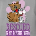 thumbnail image 3 of CafePress - Rescued Is My Favorite Breed Women's Comfort Color - Womens Comfort Colors® Shirt, 3 of 4
