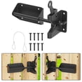 thumbnail image 1 of Kit de Loquet de Porte Robuste pour Clôture de Portail, pour Jardin Extérieur, Piscine, Clôtures en Métal, 1 of 7