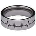 thumbnail image 4 of Double Heart Tungsten Carbide Ring, 4 of 9