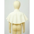 thumbnail image 5 of Miutii Kids Flower Girls Elegant Mock Collar Open Front Formal Shawl Wrap Birthday Party Princess Champagne L, 5 of 8