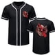 thumbnail image 3 of Moda transfronteriza Transferencia de calor Ahora lo hacen los hombres Traje de béisbol Jersey con letras impresas en 3D Cuello redondo Botón Cárdigan Traje de béisbol, 3 of 5