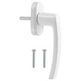 thumbnail image 1 of BESTOMZ Inside Interior Inner Window Handle Crank Aluminum Window Handle Child Safety Window Locking (White), 1 of 3