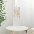 thumbnail image 5 of MRLESS Macrame Hanging Lamp Shade Handwoven Boho Pendant Light Cover Lampshade for Living Room Coffee Shop Decor, 5 of 6