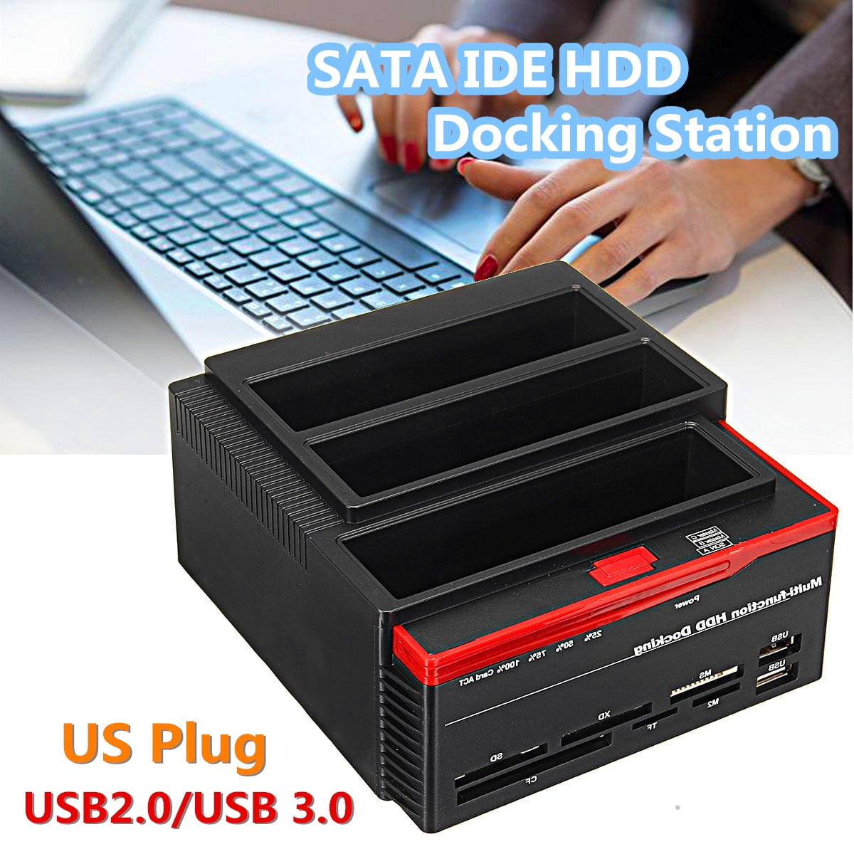 sadel kobling Samme 2.53.5 External Dual SATA IDE HDD Hard Drive Docking | Ubuy Nigeria