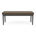 thumbnail image 4 of Lesro Lenox Steel Fabric 2-Seat Waiting Room Guest Bench in Charcoal/Adler Peppercorn Brown, 4 of 5