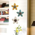 thumbnail image 2 of Stratton Home Wood & Metal Hand Painted Antique Flower Wall Decor, Teal Espresso, 2 of 2