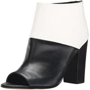 Circus by Sam Edelman North Black White Leather Synthetic Sole Zipper Boots (5.5, BLACK WHITE)