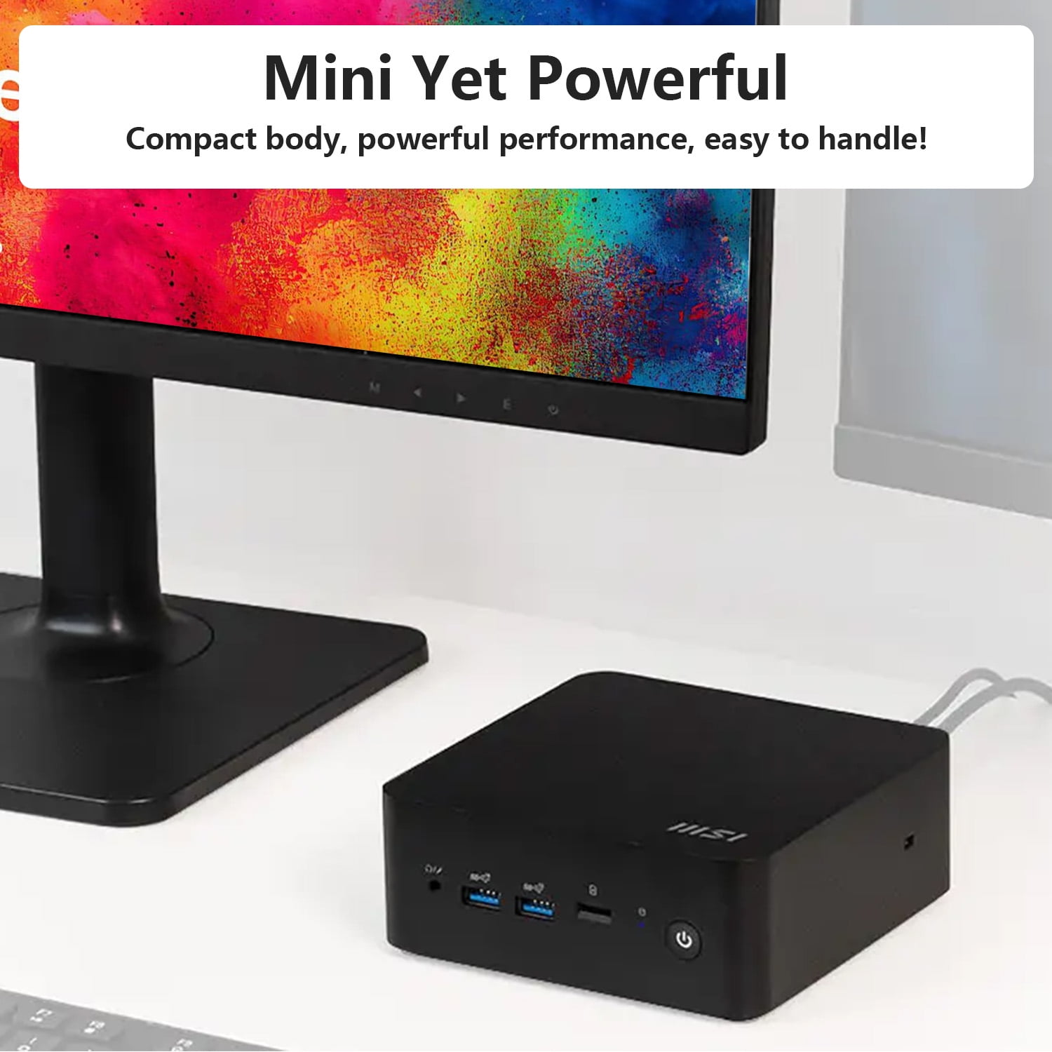 MSI Cubi NUC Business Mini Desktop PC, Intel Core 5 120U, 16GB DDR5 RAM 256GB SSD Wi-Fi 6 Win11 Pro