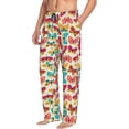 thumbnail image 6 of Pofeuu Colorful Butterflies Print Men's Pajama Pants, Soft Lounge Pajama Pants with big pockets for Men Plaid Pj Bottoms-X-Large, 6 of 6