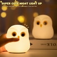 thumbnail image 6 of Night Light for Kids, 7 Color RGB Changing Owls Kids Night Light, Cute Silicone Owls Nightlight for Baby and Toddler Gifts, Kawaii Bedside Lamp for Sleep Aid, Breastfeeding, 6 of 7
