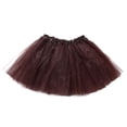 thumbnail image 2 of Tutus for Women 5 Layered Tutus Girl Teens Short Skirt Colorful Running Skirts Rave Costume Tutu Dance Skirt Coffee, 2 of 3