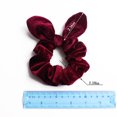 thumbnail image 2 of Bunny Ear Hair Scrunchie Decorative Velvet Hair Tie Solid Color Hair Scrunchie, 2 of 10