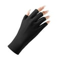 thumbnail image 3 of Women's Sun Protection Gloves, UPF 50+ Fingerless Driving Gloves, Breathable Nylon Spandex Summer Gloves, Thin Cooling Gloves for Driving, Cycling, and Outdoor Activities Black, 3 of 3